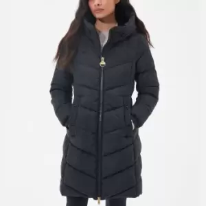 Image of Barbour International Boston Quilted Shell Coat - UK 10