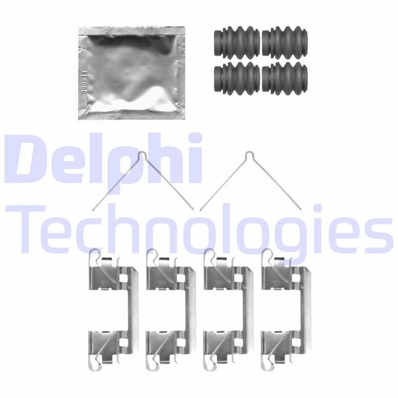 Image of DELPHI Brake pad fitting kit DELPHI LX0762