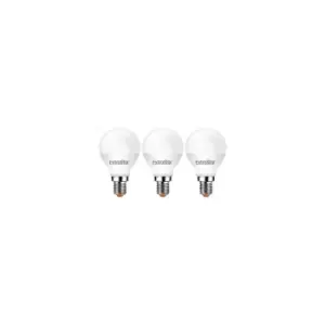 Image of Extrastar UK - 6W LED G45 Golf Ball Bulb E14, 6500K Daylight (Pack of 3)