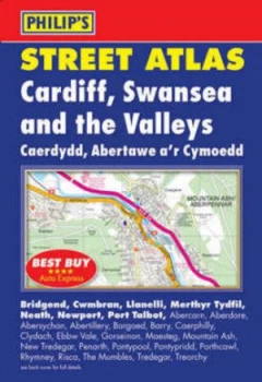 Image of Philips Street Atlas Cardiff Swansea and the Valleys Paperback