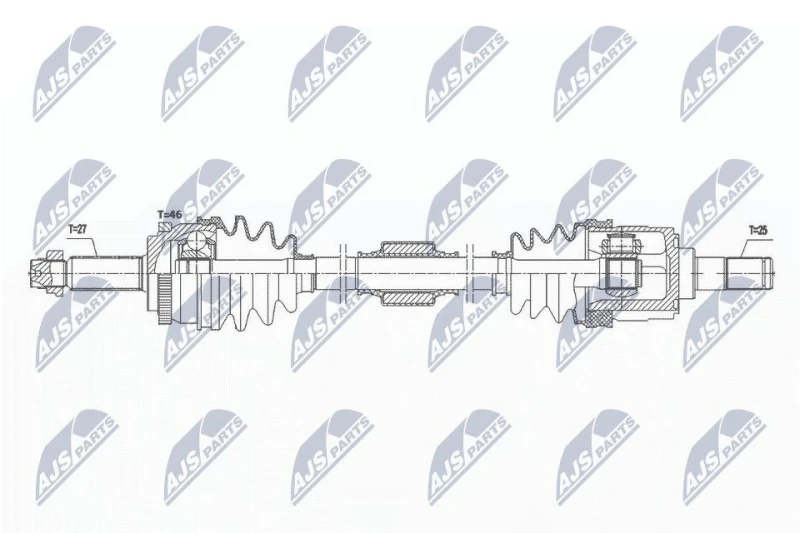 Image of NTY Drive shaft NTY NPW-HY-579