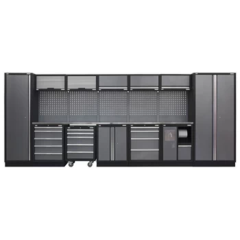Image of Sealey APMSSTACK01SS Modular Storage System Combo - Stainless Stee...