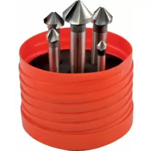 image of Sherwood 5-Pce 90DEG HSS-Cobalt S/S Countersink Set