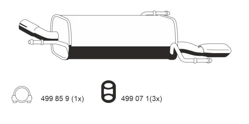 Image of Rear silencer ERNST 011181