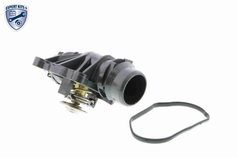 Image of VEMO V20-99-1265 Engine thermostat Opening Temperature: 88°C, with gasket/seal, Synthetic Material Housing, with thermostat Thermostat,coolant (316)