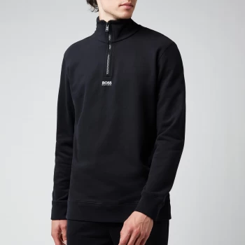 image of Hugo Boss Zapper 2 Quarter Zip Sweatshirt Black Size L Men