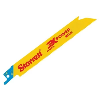 Image of Starrett - STRB6145 B614-5 Bi-Metal Reciprocating Blade Metal Straight 152mm 14 TPI (Pack 5)