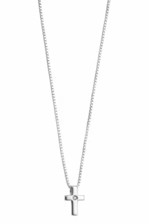 Image of D For Diamond Cross Necklace JEWEL P800