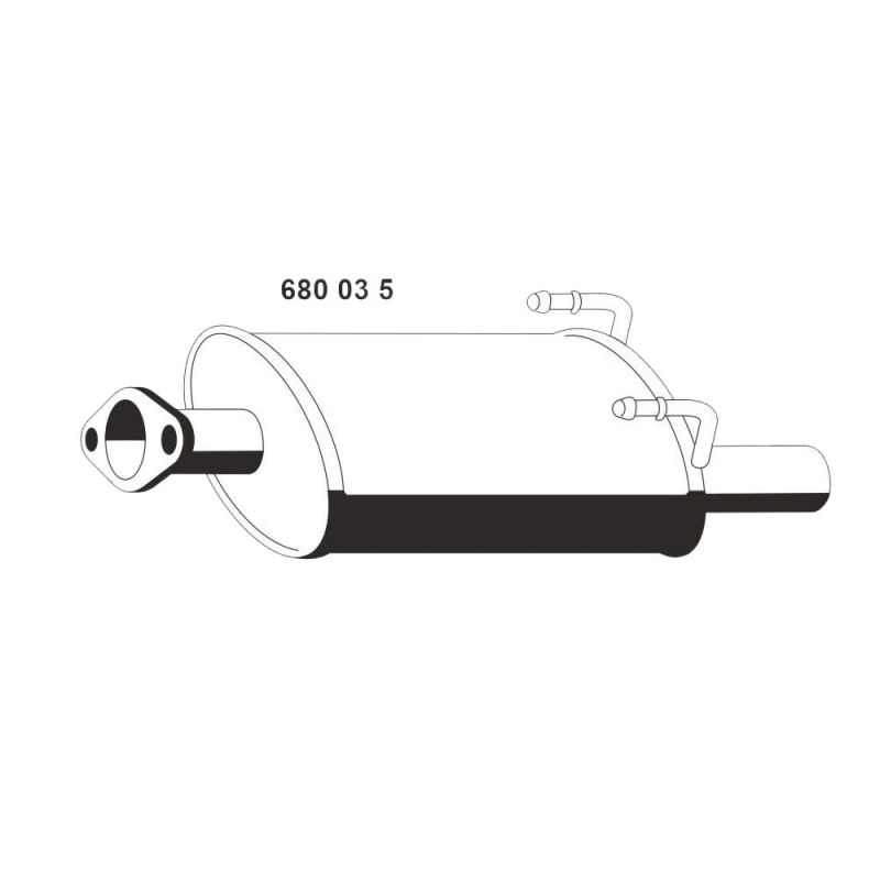 Image of ERNST 680035 Rear silencer End Silencer (3437)