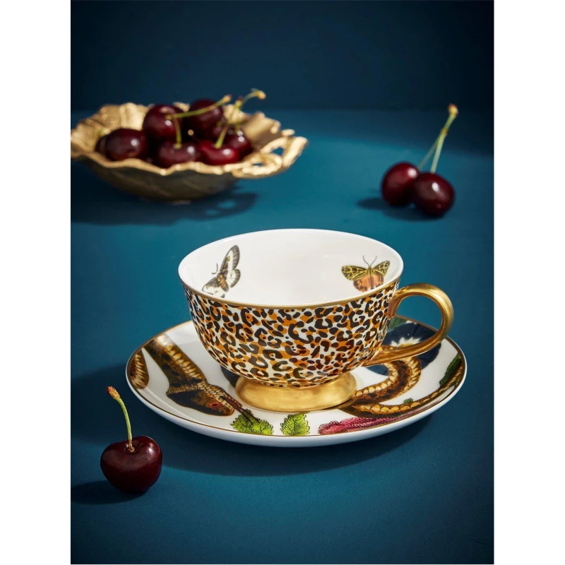 Image of Spode Creatures of Curiosity Creatures of Curiosity Leopard Cup & Saucer Multi unisex One Size