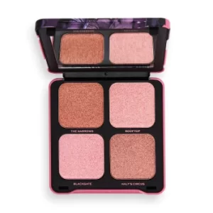 Image of Makeup Revolution DC X Revolution Dangerous Love Highlighter Quad