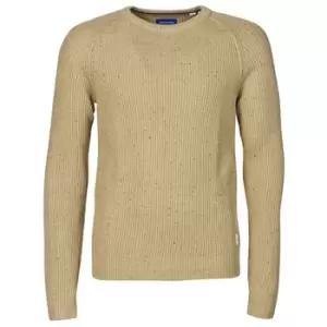 image of Jack Jones JORFUEL mens Sweater in Beige - Sizes XXL,S,M