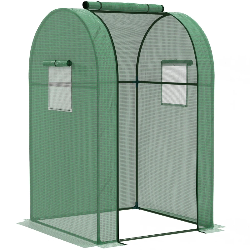 Image of Outsunny Tomato Greenhouse with Roll-up Door - 94 x 94 x 150cm - Green - 94W x 94D x 150Hcm TJ Hughes 5061025112395