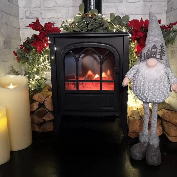 image of 64cm Christmas Standing Gonk Decoration with Grey Hat