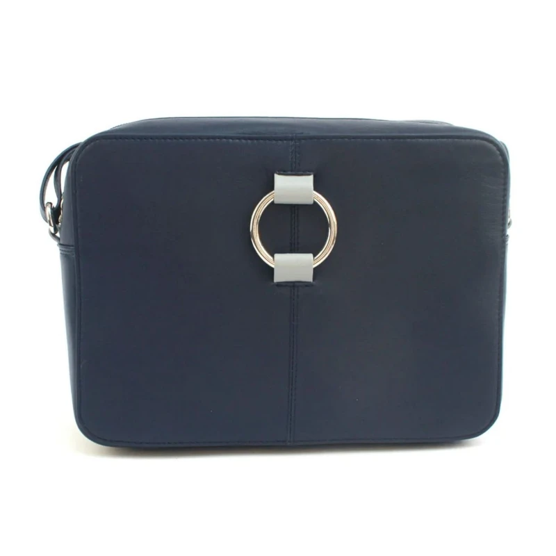 Image of Eastern Counties Leather Womens Helen Leather Handbag in Navy Navy Female One Size