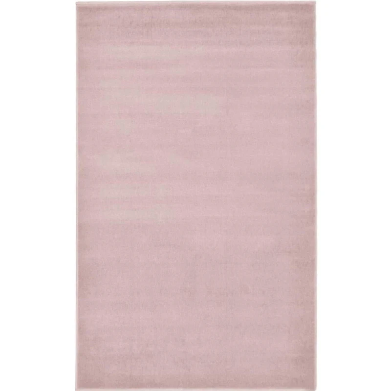 Image of THE RUGS Maestro Collection Solid Design Rug in Pink Size: 160cm x 230cm Pink Unisex 160cm x 230 cm