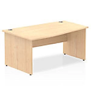 Image of Impulse Panel End 1600 Left Hand Wave Desk Maple