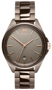 image of MVMT Womens Coronada Grey Ion-Plated Bracelet Grey Watch