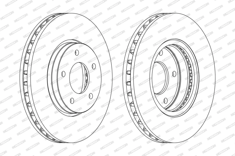 Image of Brake disc FERODO DDF1069C