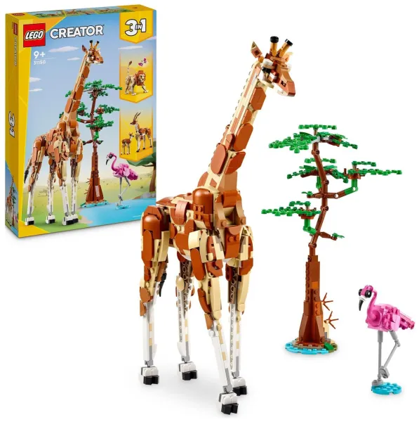 image of LEGO Creator 3in1 Wild Safari Animals Nature Toys Set 31150