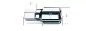 image of Beta Tools 928ME 3/4" Square Drive Hex Socket Driver 14mm 009280514