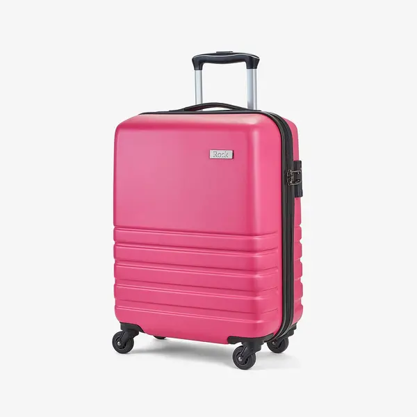 Image of Rock Luggage Byron VENZ9 Small Hardshell Pink Suitcase