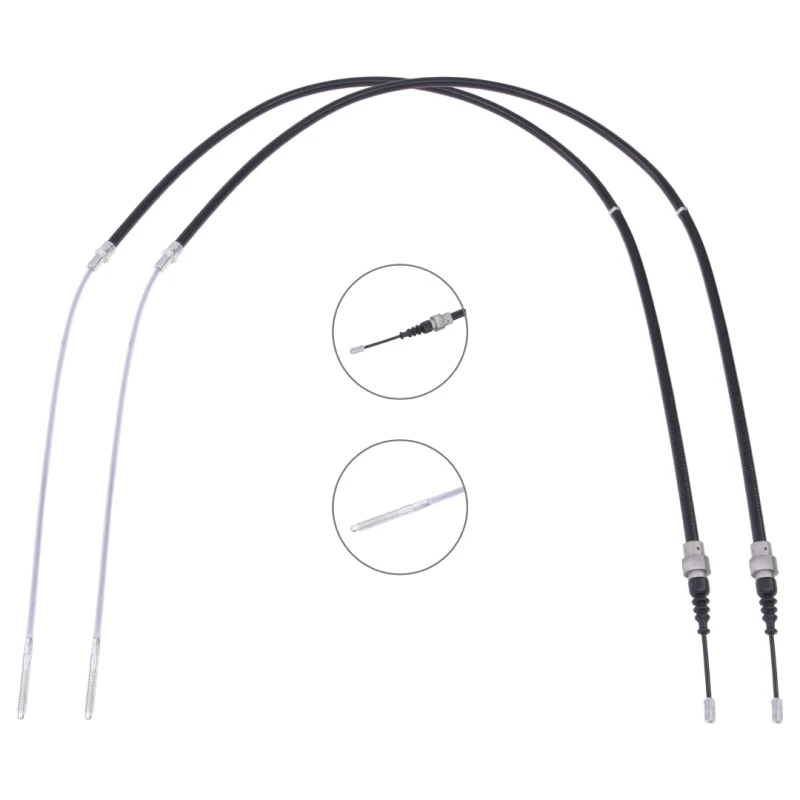 Image of RIDEX 124C1138 Brake Cable Left Rear, 1096mm Cable,parking brake (124)