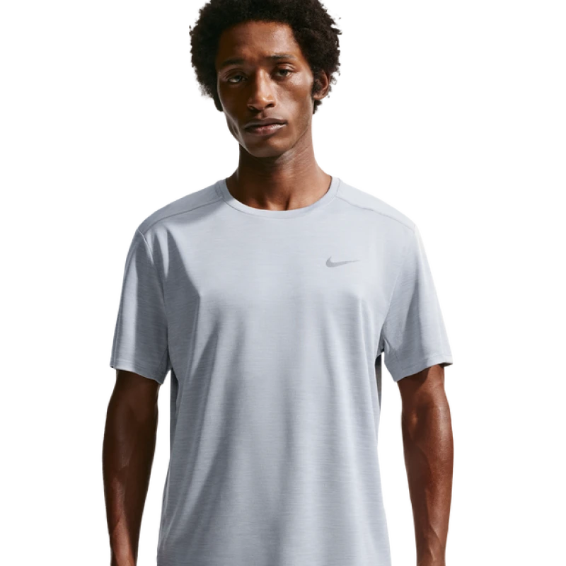 Image of Nike Miler|Miler Men T-Shirts - Grey - Size XXL - Poly Jersey