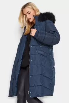 image of Petite Midi Padded Coat