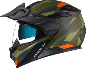 Image of Nexx X.Vilijord Taiga Helmet, black-green-orange Size M black-green-orange, Size M