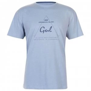 image of Gul Logo Carrier T Shirt Mens - Blue Marl