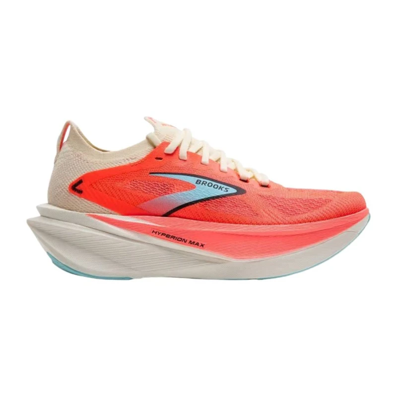 Image of Brooks Hyperion Max 3 Coral White AW25 Women Shoes, Size 38,5 - EUR