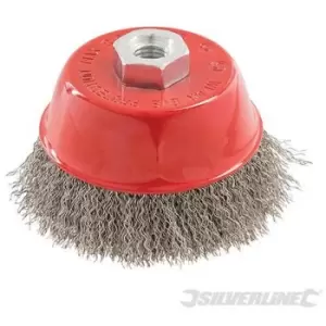 Image of Silverline - 347429) Stainless Steel Crimp Cup 100mm