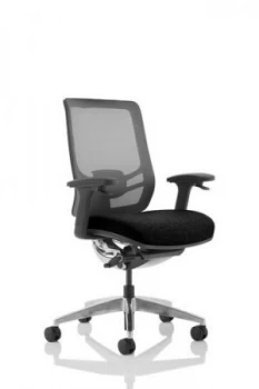 image of Trexus Ergo Click Fabric Seat Mesh Back Black Ref OP000250