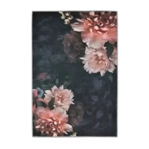 Image of Opal Dark Floral Rug - 135x195cm