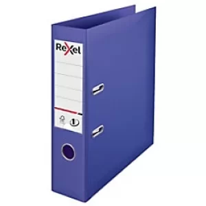 Image of Rexel No. 1 Lever Arch File Polypropylene A4 75mm Violet, Purple Pack of 10