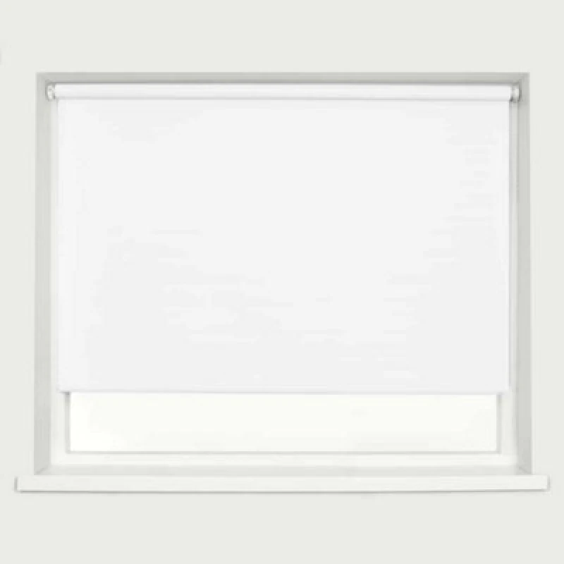 Image of Caecus Blinds Blackout Roller Blind White 60Cm
