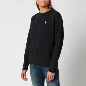 image of Polo Ralph Lauren Womens Logo Crew Neck Sweatshirt - Polo Black - L