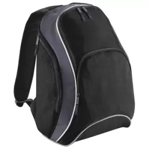 image of Bagbase Teamwear Backpack / Rucksack (21 Litres) (One Size) (Black/Grey/White)