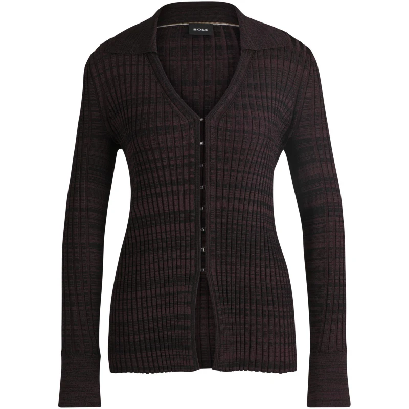 Image of Boss Womens Focinta Knitted Top Open Miscellans female 8 (S)