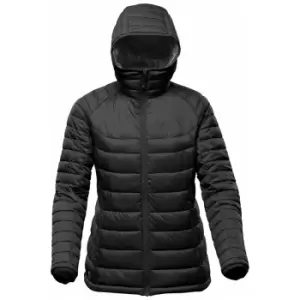 image of Stormtech Womens/Ladies Stavanger Thermal Padded Jacket (L) (Black/Graphite Grey)