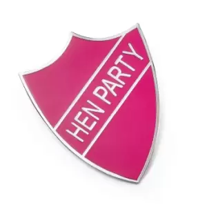 image of Bristol Novelty Womens/Ladies Hen Party School Badge (One Size) (Hot Pink/Silver)