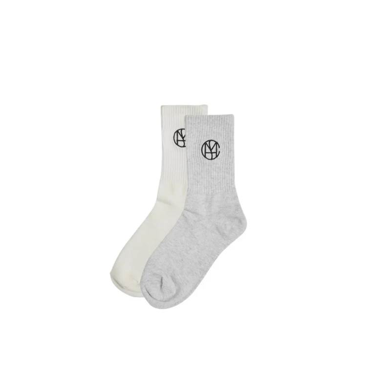 Image of moss copenhagen Womens socks Moss Copenhagen Sporty Icon Blanc Female TU
