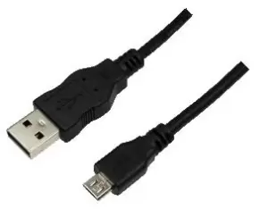 image of LogiLink 0.60m USB A-USB Micro B USB cable USB 2.0 Micro-USB B Black