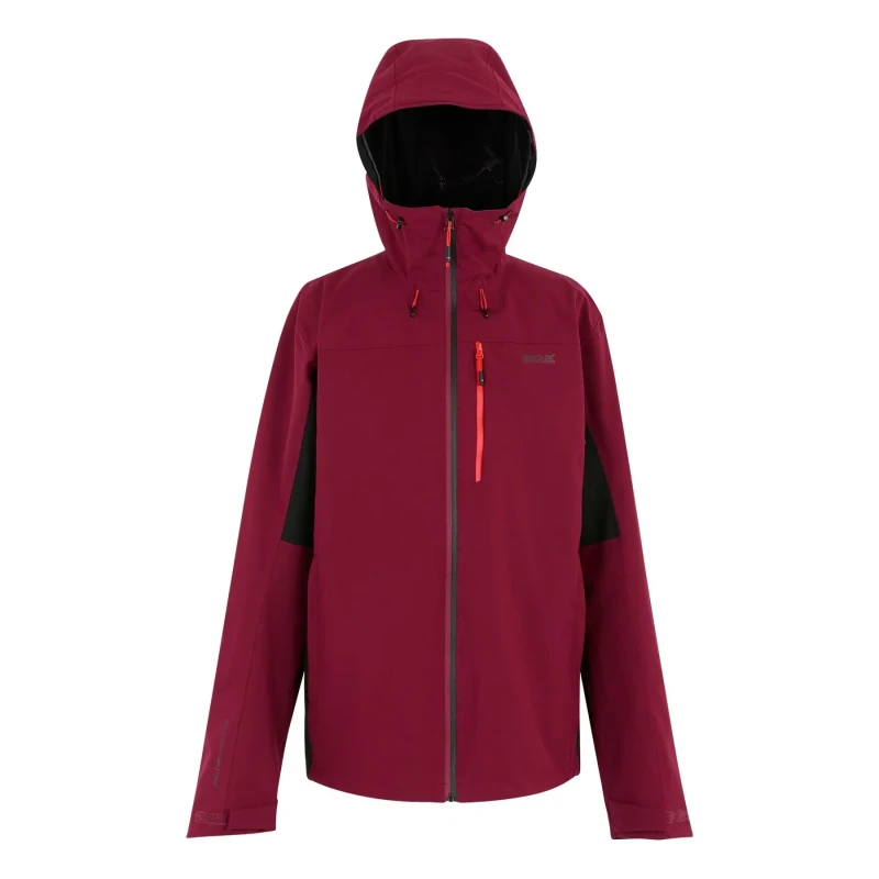Image of Regatta Regatta Men 'Birchdale' Waterproof Shell Jacket in Maroon Size: Medium Maroon M Male 5063516130857