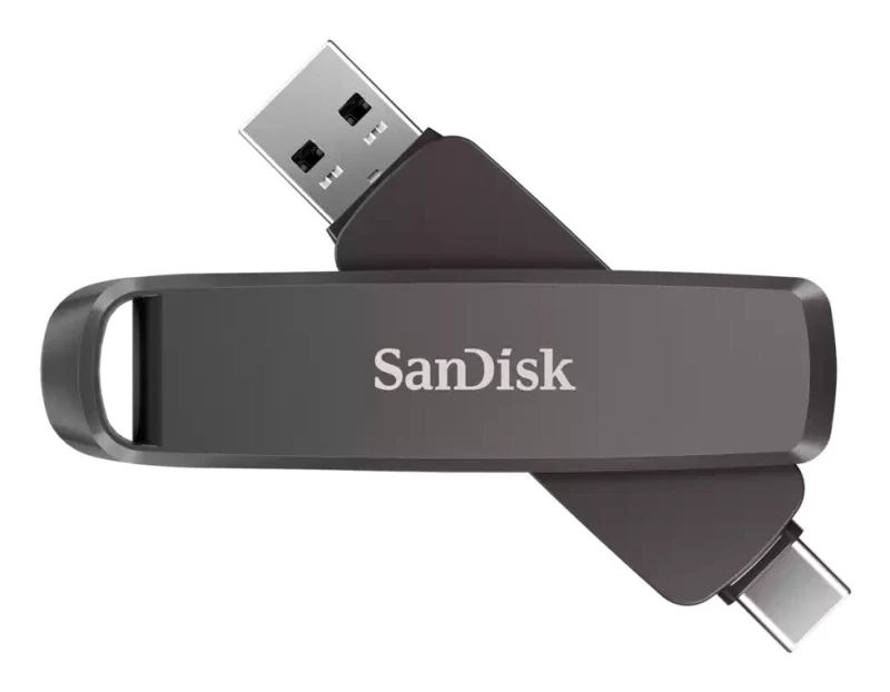 Image of SanDisk SanDisk SDDDE1-512G-G46 USB flash drive 512GB USB Type-C/USB Type-A 3.2 Gen 2 (3.1 Gen 2) Black SDDDE1-512G-G46