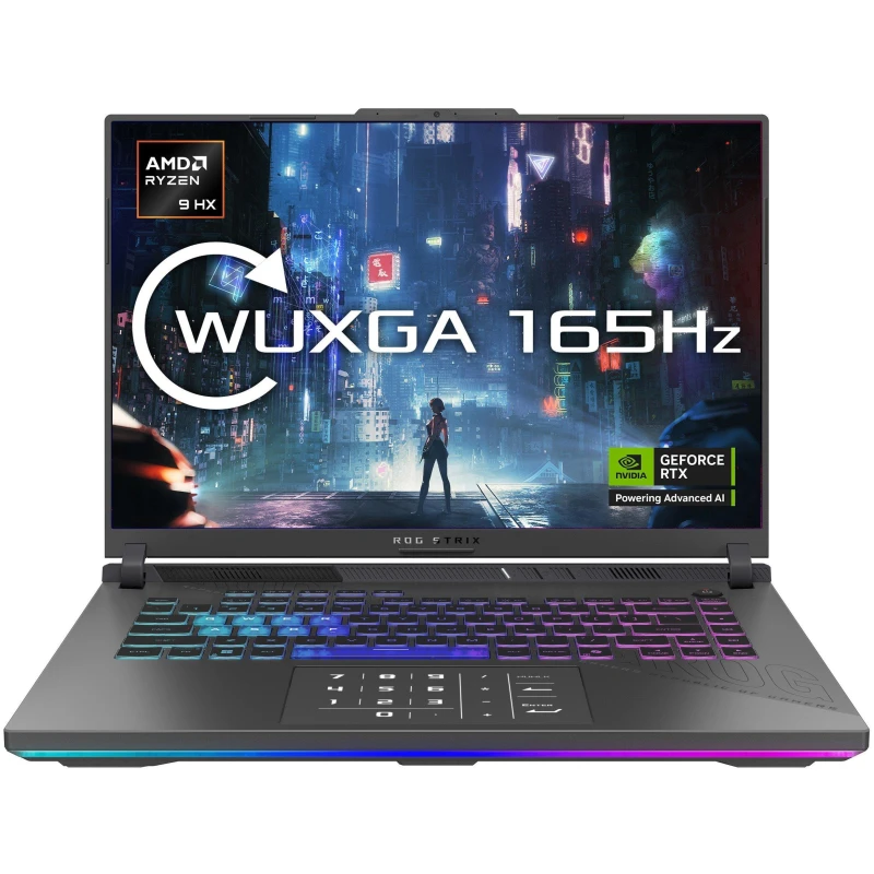 Image of ASUS Strix G16 16" Gaming Laptop - AMD Ryzen 9 8940HX 32GB 1TB SSD RTX 5070 Eclipse Gray unisex One Size