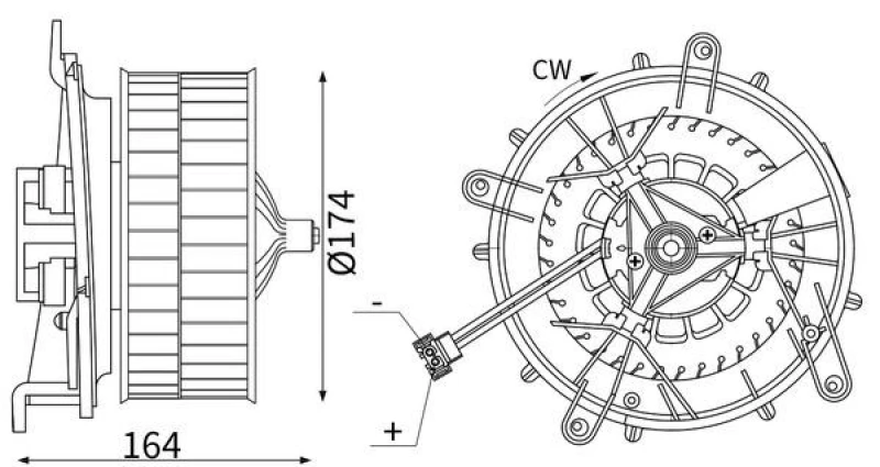 Image of Blower motor MAHLE AB 56 000S