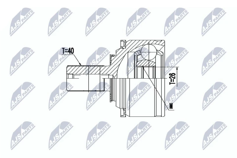 Image of NTY CV joint kit NTY NPZ-VV-021