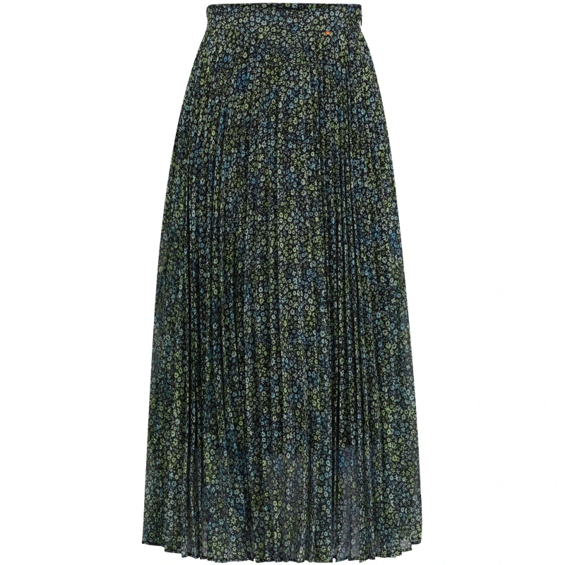 Image of Boss Womens Printed Plisse Skirt Open Misc female 4 (XXS)